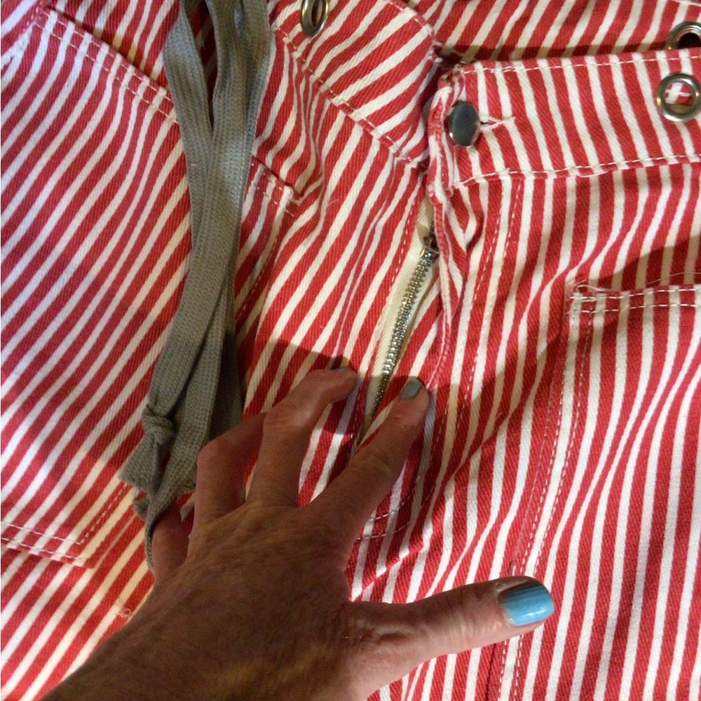 3  left ! SALE ! boho striped barrel jeans - Picture 5 of 5